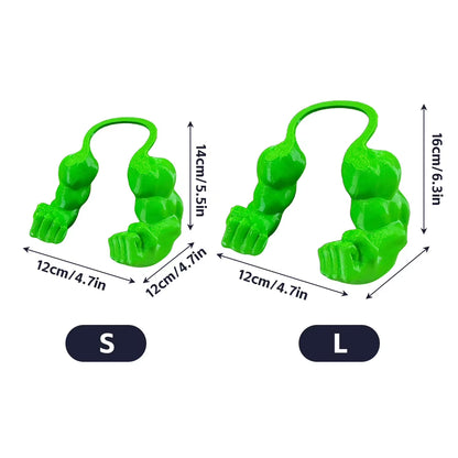 Creative 3D Printed Neck Arm Cat Muscle Arm with Muscle for Halloween Birthday Party Supplies Pet Cosplay Costume Accessories