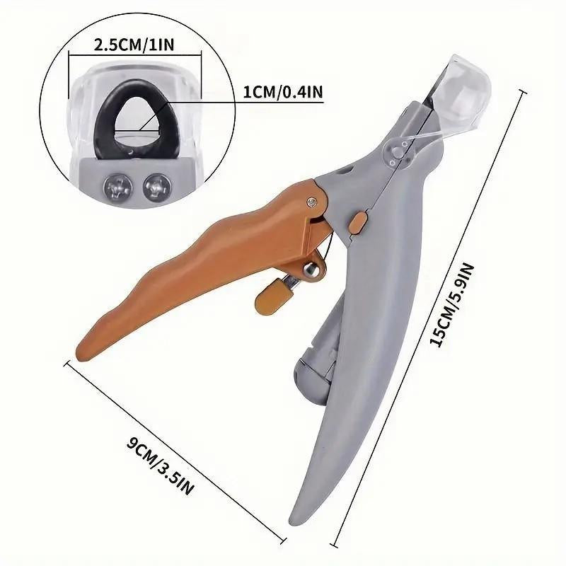 5X Magnification LED Dog Nail Clipper, Paw Trimmer, Professional Pet Nail Trimmer with Quick Cutting Blade, Easy to Use Nail Care Tool for All Skill Levels