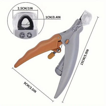 5X Magnification LED Dog Nail Clipper, Paw Trimmer, Professional Pet Nail Trimmer with Quick Cutting Blade, Easy to Use Nail Care Tool for All Skill Levels