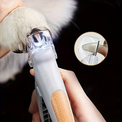 5X Magnification LED Dog Nail Clipper, Paw Trimmer, Professional Pet Nail Trimmer with Quick Cutting Blade, Easy to Use Nail Care Tool for All Skill Levels
